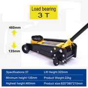 2T/3T Floor Hydraulic Jack Pneumatic Low Profile Floor Jack Heavy-Duty Steel Racing Floor Jack with Single Piston Lift Pump