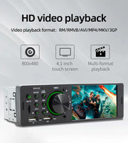 Touch Screen Car Radio, MP5 Player, Bluetooth, Hands Free, Audio, USB, TF, 7 Colors Lighting, Stereo System, Head Unit, 7805C