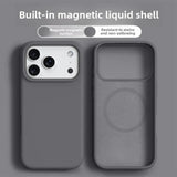 Magnetic Phone Case for iPhone 17/16 Pro Max, Liquid Silicone, MagSafe-Compatible