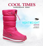 Winter Boots for Women Fashion Thick Plush Waterproof Non-slip Boots Couple Winter Shoes High Quality Warm Fur Boots New Zapatos