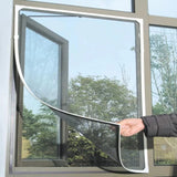 Magnetic Mosquito Net for Windows, Fly Screen with Self-Adhesive Tape