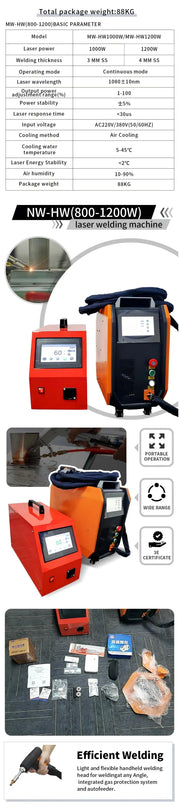 Cheap price portable laser welding machine for metal small size air cooled