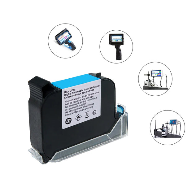 42ml 2588/2588+ Eco Solvent Ink Cartridge Thermal Handheld Printer Ink Cartridge For Portable Expiry Date 12.7mm Inkjet Coder