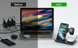 Foldable 3-in-1 Wireless Charging Station – for iPhone 17/16/15/14/13/12, iWatch & AirPods