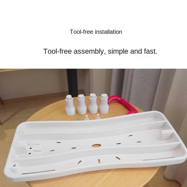 With Handle Bathtub Shower Board Adjustable Non -slip Bathtub Bench With Rounded Corners Bath Sitting Board For Disabled People