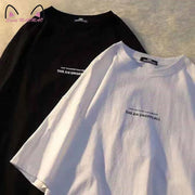 Man's T-shirt Fashion Letter Print T Shirt Man  2022 New Summer O-Neck Oversized T Shirt Loose Short Sleeve Streetwear Tops