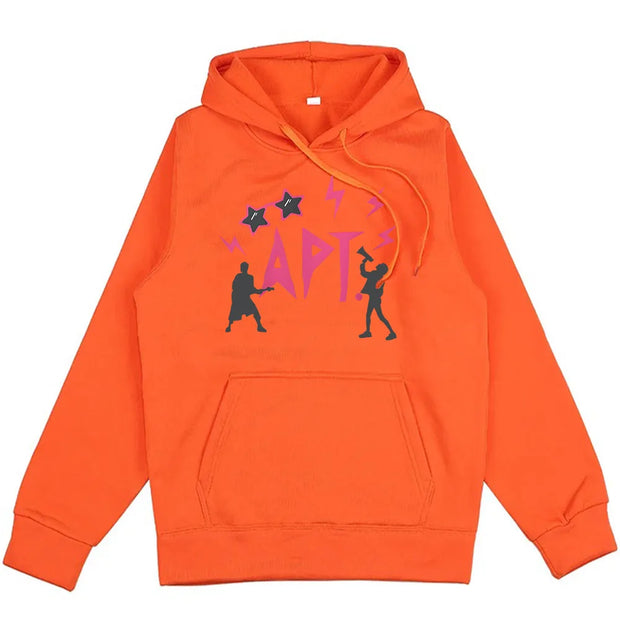 Winter Men/Women Clothes APT ROSÉ & Bruno Mars Hoodies Streetwear Unisex Hip Hop Long Sleeve Sweatshirts Harajuku Graphic Hoody