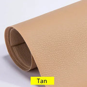 Self-adhesive Leather Repair Patch Wear-resistant Litchi Stria Leather Bed Sofa Seat Chair Fix Black Leather Sticker 250X137CM
