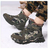 Kids Winter Snow Boots, Plush Camouflage, Warm Anti-Slip