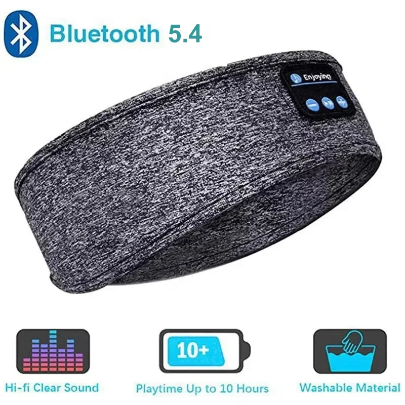 Bluetooth 5.4 Sleep Headphones – Wireless Headband with Eye Mask, for Sports