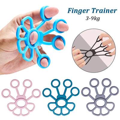 Silicone Finger Exerciser – Hand Grip Strength Trainer for Forearm & Muscle Rehab