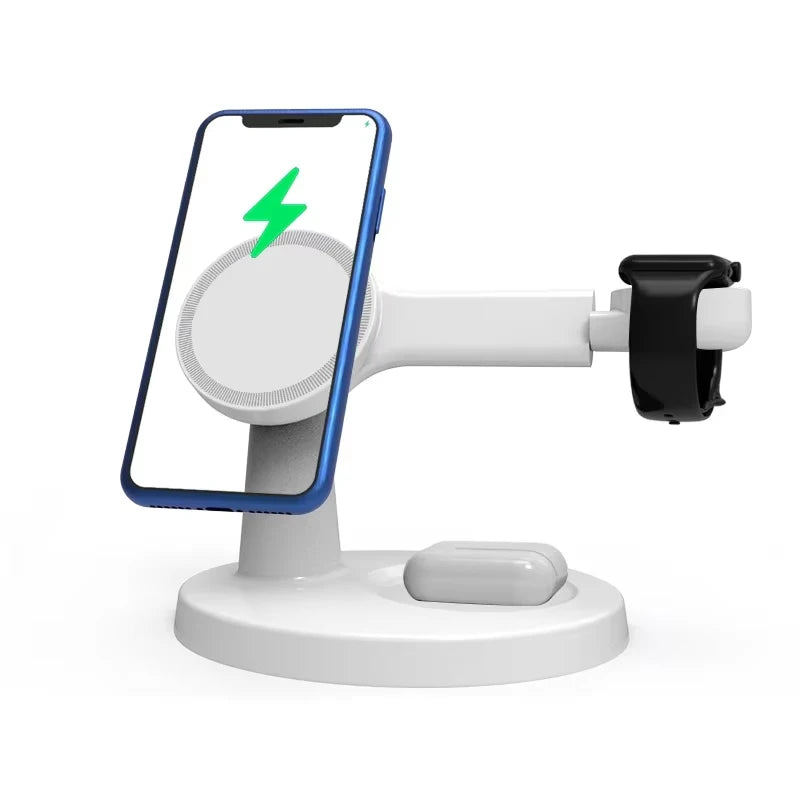 3-in-1 Wireless Charging Station – Fast Charge Phone, Watch & Earbuds