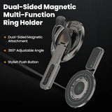 Magnetic Phone Stand for Desk – Double-Sided Rotating Holder for iPhone 17/16, MagSafe