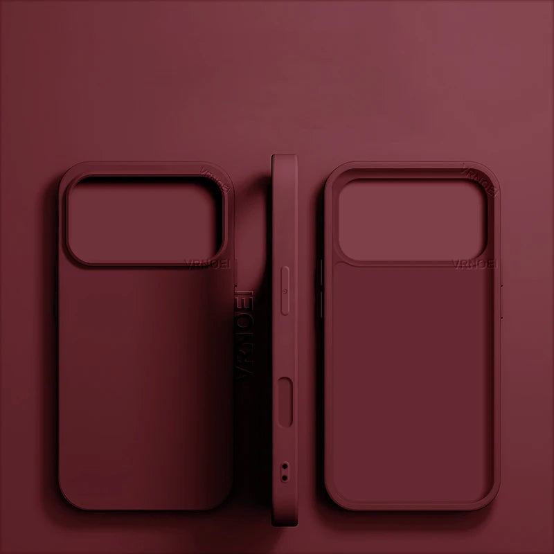 Shockproof Phone Case for iPhone 11-17 Pro Max, Plus and Air, Matte TPU