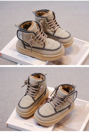 Winter Children Snow Boots 2025 New Kids Ankle Boots Toddler Girls Fashion Non-slip Plush Fur Warm Boys Cold-proof Short Boots