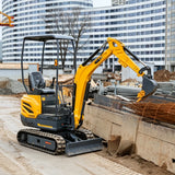 1.5 Ton Mini Excavator – Compact Micro Digger with Custom Colors for Greenhouse & Farm
