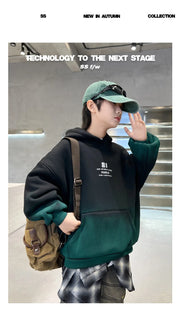 Fashion Kids Winter Clothes New Product Warm Hoodies Sweatshirts Boy Novelty High Streetwear Outerwear Child Gradient Sweatshirt