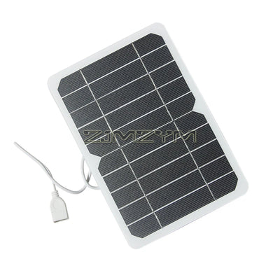 5W Portable Solar Charger – Solar Panel with USB Output for Phones, Power Banks & Tablets