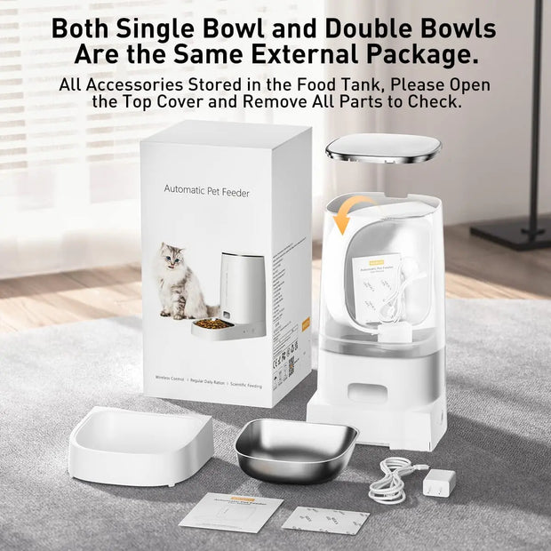 Smart WiFi Automatic Pet Food Dispenser
