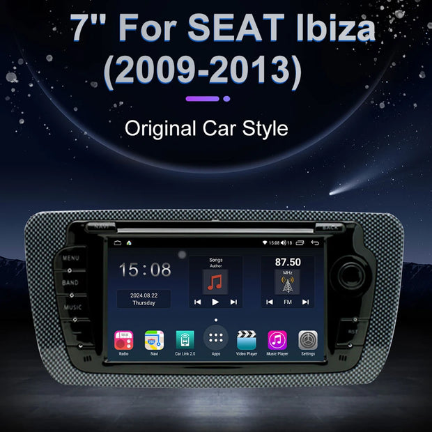 7" Touchscreen Car Stereo Head Unit For Seat Ibiza 6j 2009 - 2013 Multimedia Player GPS Navigation Carplay Android Auto Radio