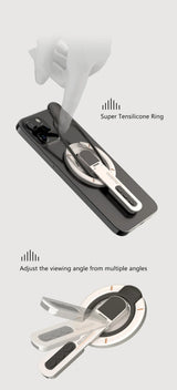Magnetic Phone Stand for Desk – Double-Sided Rotating Holder for iPhone 17/16, MagSafe