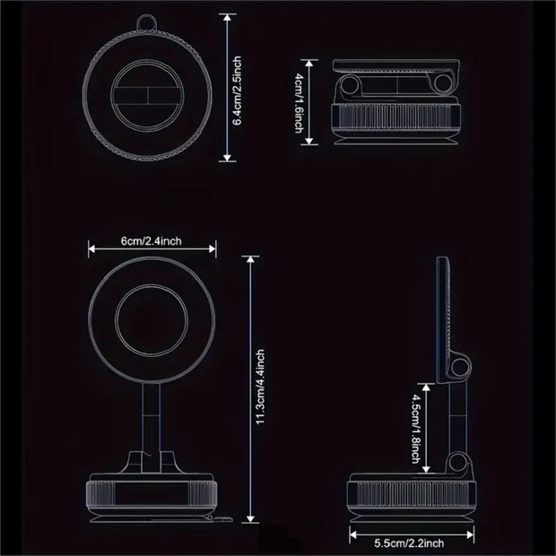360° Rotating Magnetic Car Phone Holder
