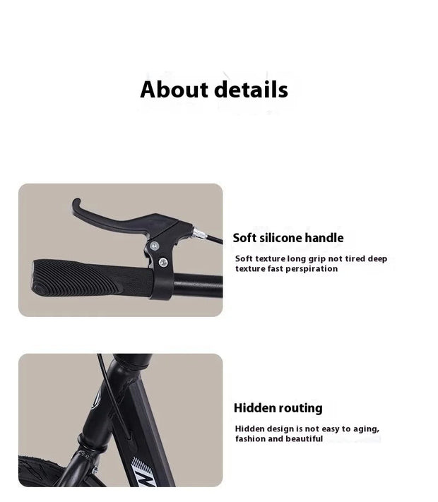 Adult Handbrake Scooter For Teens To Work Big Wheel Two-wheel Foldable Urban Campus Mobility Scooter Hot New