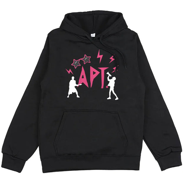 Winter Men/Women Clothes APT ROSÉ & Bruno Mars Hoodies Streetwear Unisex Hip Hop Long Sleeve Sweatshirts Harajuku Graphic Hoody