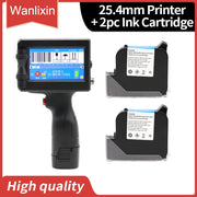 12.7mm 25.4mm Label Printer Handheld Inkjet Printer QR Bar Batch Code Date Number Logo Expiry Date Coding Machine Portable