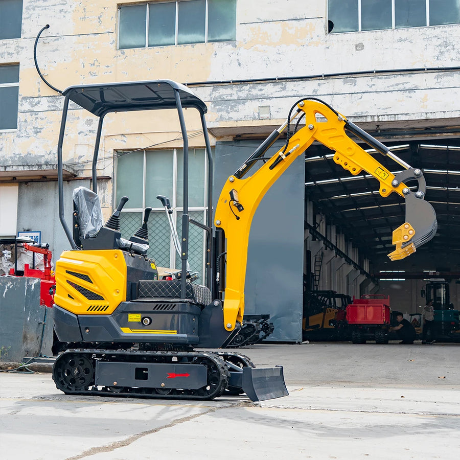 1.5 Ton Mini Excavator – Compact Micro Digger with Custom Colors for Greenhouse & Farm