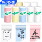 Mini Portable Printer Thermal Paper HD 57*25mm Universal Self-adhesive Roll Paper Label Sticker For Phone Printing Picture Photo UpTrend Deals