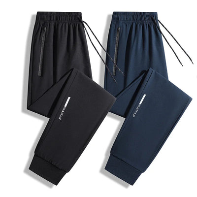 Joggers Man Breathable Quick Dry Sports Pants Spring Summer Drawstring Jogger Pants Men Sweatpants Fashion Casual Stretch Pants