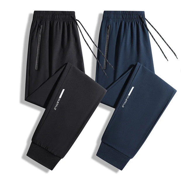 Joggers Man Breathable Quick Dry Sports Pants Spring Summer Drawstring Jogger Pants Men Sweatpants Fashion Casual Stretch Pants