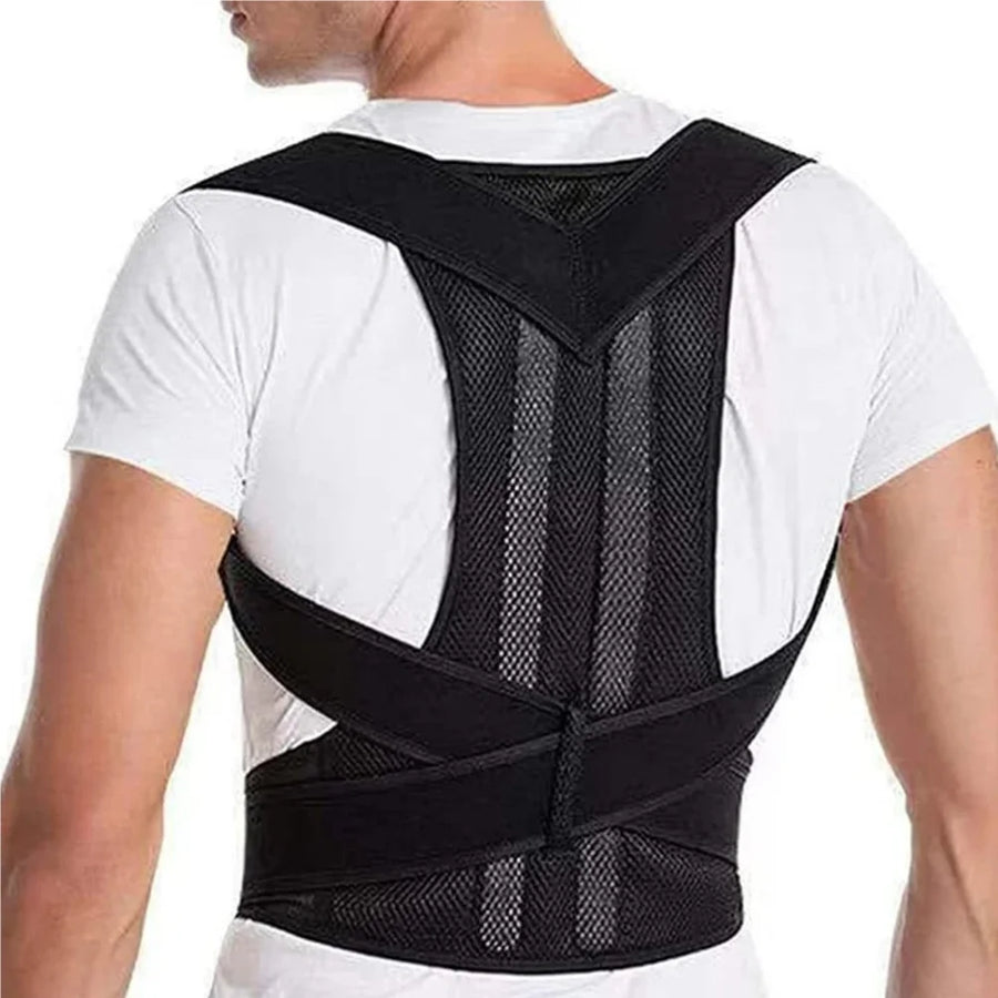 Posture Corrector for Men and Women – Adjustable Full Back Brace, Shoulder Straightener