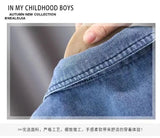 Boys Casual Clothing Set, Jacket and Jeans Two-Piece for Spring and Autumn