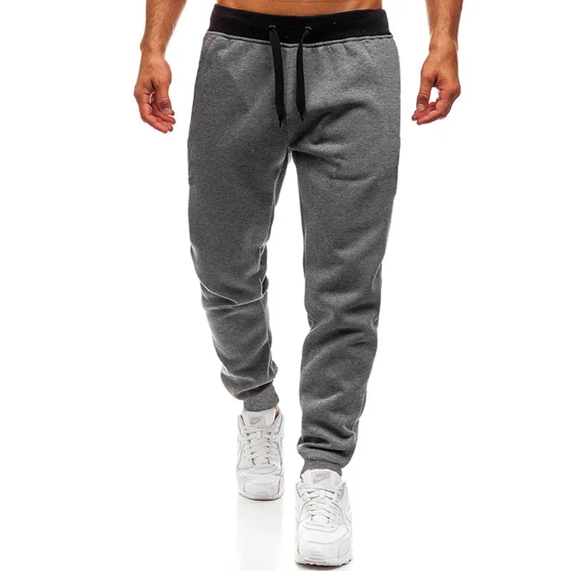 Men Training Joggers – Loose Fit Fleece Sweatpants with Drawstring