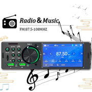 SINOVCLE Car Radio Audio 1 din 4.1” Touch Screen Bluetooth Stereo Mp3/Mp5 Player FM Receiver With Colorful Lights Remote Control