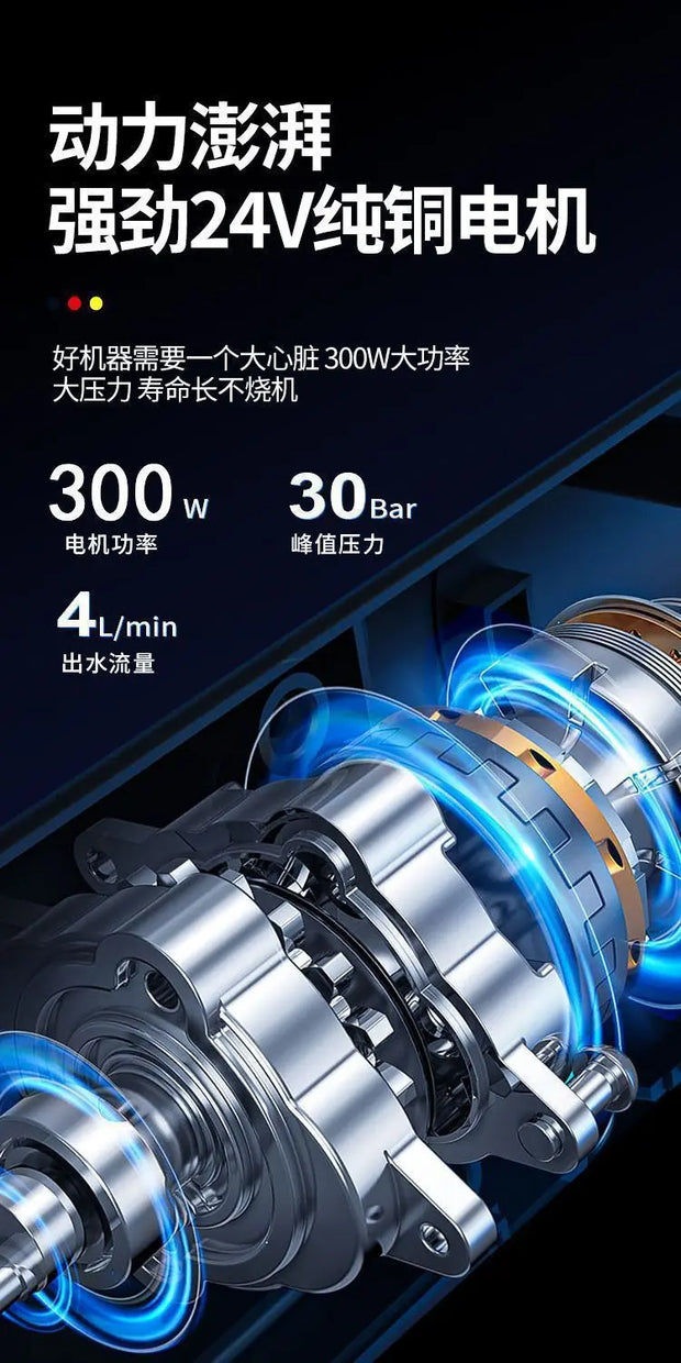 Wireless High-pressure Car Wash Water Gun Household Rechargeable Water Gun Portable High-power Lithium Battery