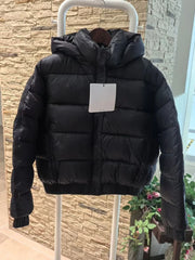 White Winter Jacket for Women Fashion Long Sleeve Hooded Bread Cotton Clothes Female Leisure Thick Warm Padded Coat Women