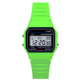 Men’s Military-Style LED Watch with Auto Date & Silicone Band