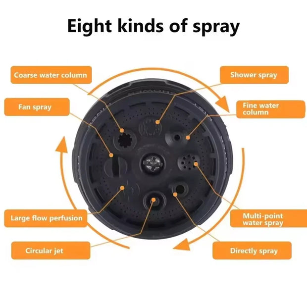 Home Irrigation Spray High-Pressure Garden Spray Gun Set Garden Watering Ground Car Wash Sprinkler