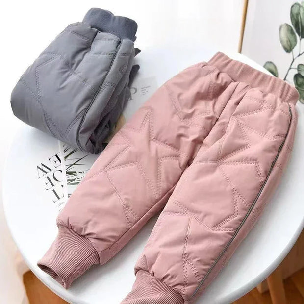 Kids Winter Thermal Pants - Cotton-Padded Warm Trousers for Cold Weather Outdoor Snow Play & Comfort Kids Clothes