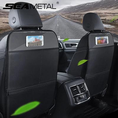 Car Seat Back Protector with Storage
