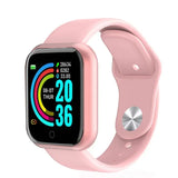 Smart Watch Y68 – black model front view