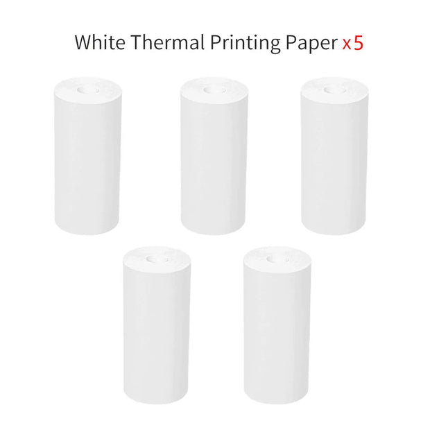 Mini Portable Printer Thermal Paper HD 57*25mm Universal Self-adhesive Roll Paper Label Sticker For Phone Printing Picture Photo