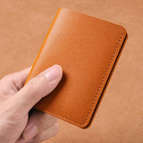 Slim PU Leather Wallet, Ultra-Thin Card Holder for Men and Women