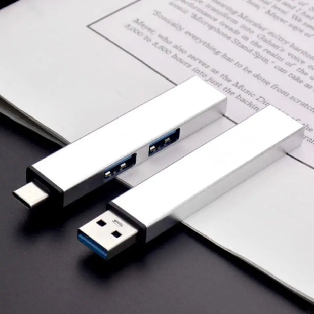 USB 3.0 3 Port USB Hub 2.0 Multi Type-C Ultra Slim Splitter Hub Power Adapter Multiple Expander USB 3.0 2.0 Hub For PC Xiaomi