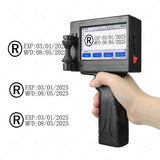 Portable handheld inkjet printer detail view