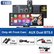 10.26'' Universal Portable Carplay Car Screen Wireless Carplay Screen Wireless Car Stereo Carplay Android Auto Car Touchscreen