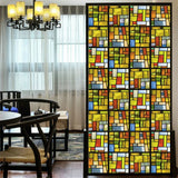 Privacy Window Film – Stained Glass, Static Cling, No Glue